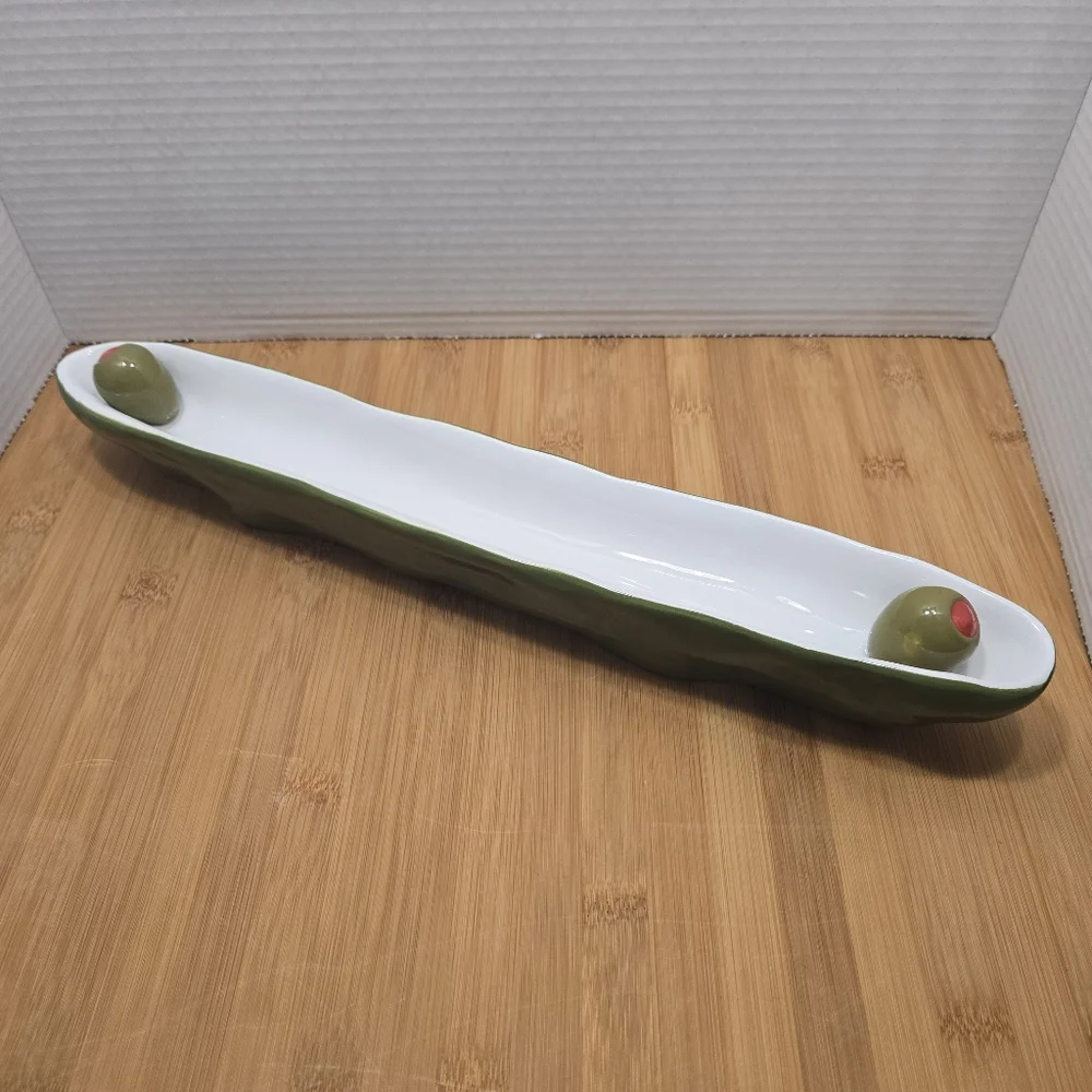 Bella Casa Olive Boat Olive Tray Appetizer Antipasto Charcuterie Party
